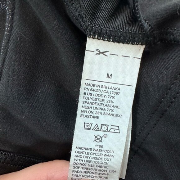 Old Navy Black Racerback Sports Bra, Medium - Picture 6 of 7